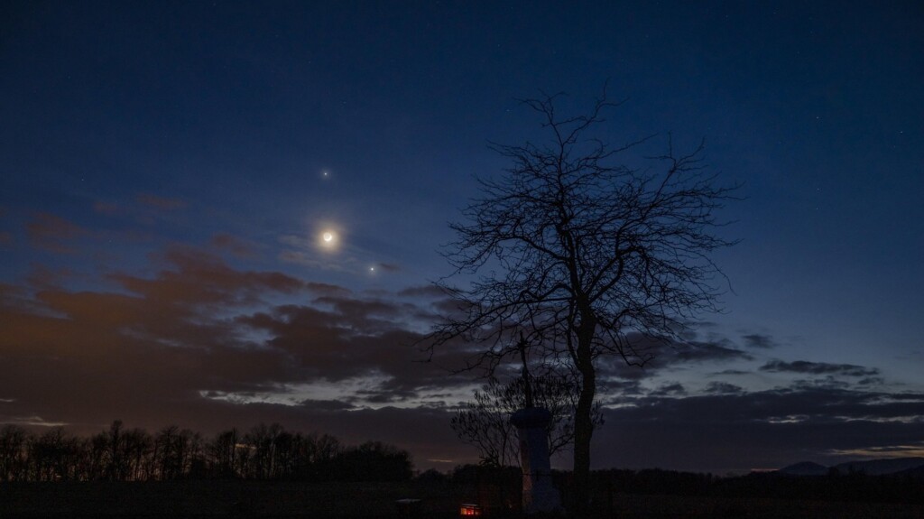 congiunzione luna-giove-venere