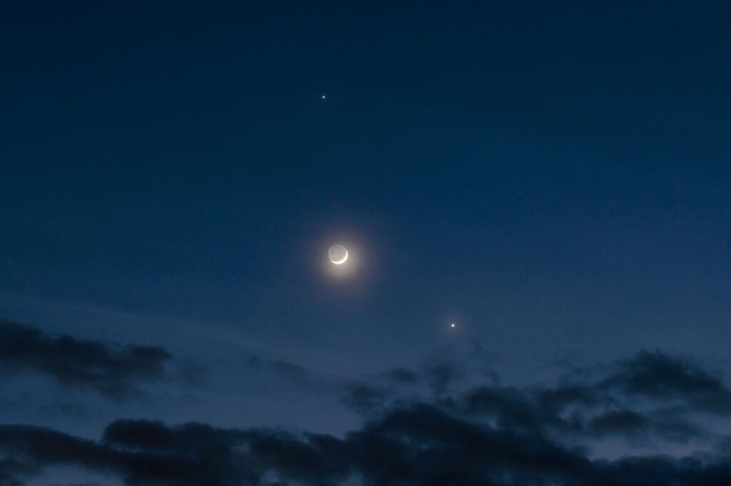 congiunzione luna-giove-venere