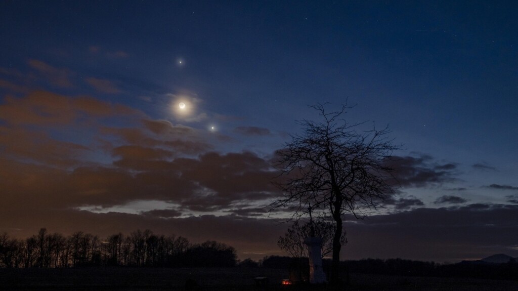 congiunzione luna-giove-venere