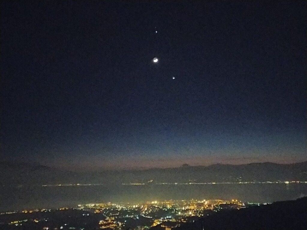 congiunzione luna giove venere