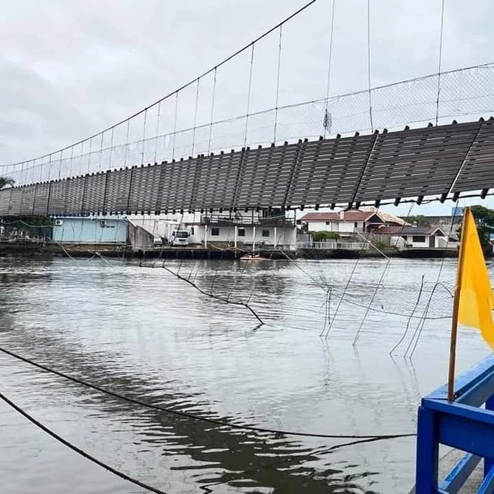 crollo ponte pedonale brasile