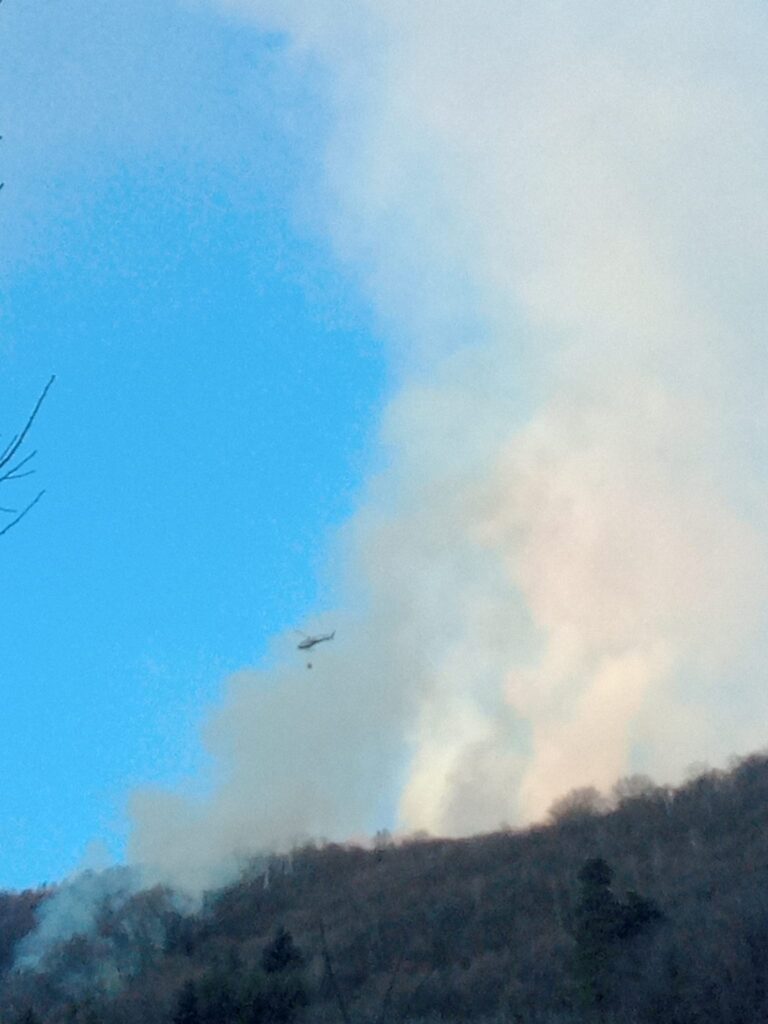 incendio sacro monte di varallo