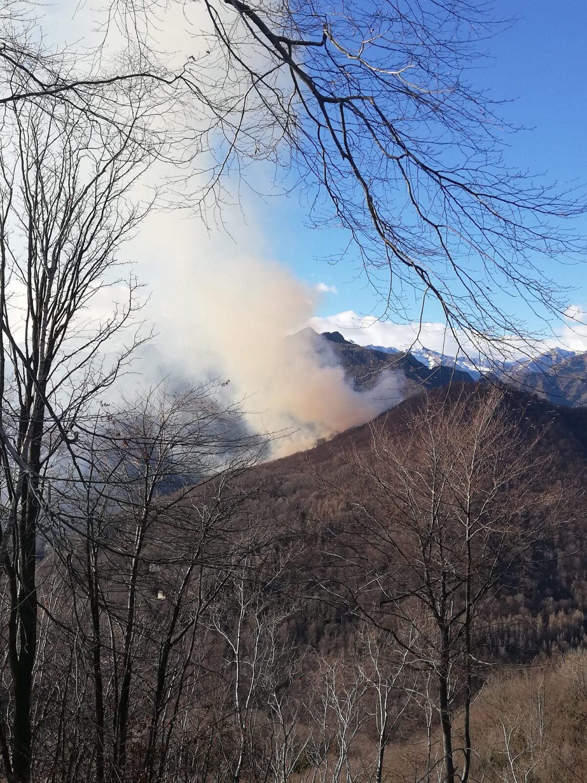 incendio sacro monte di varallo