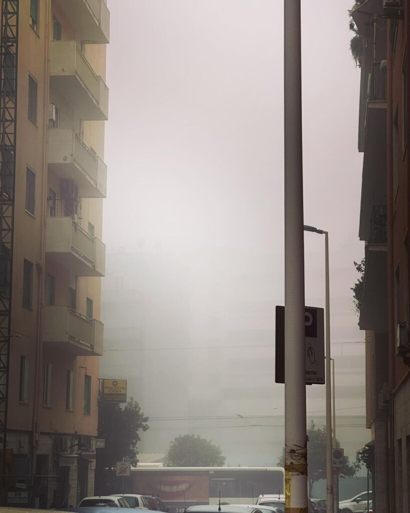 nebbia cagliari oggi 22 febbraio