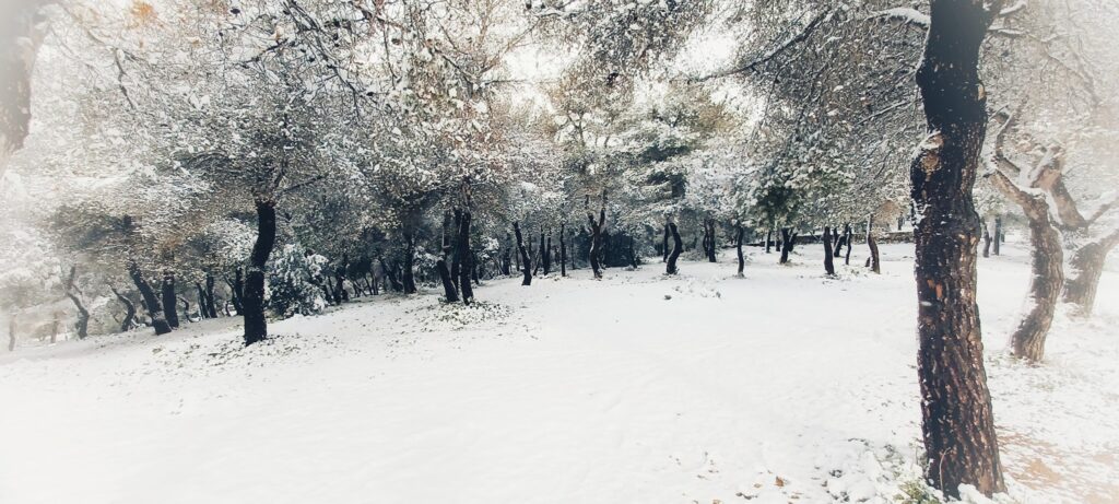 neve atene acropoli grecia