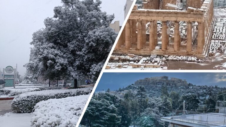 neve grecia atene acropoli