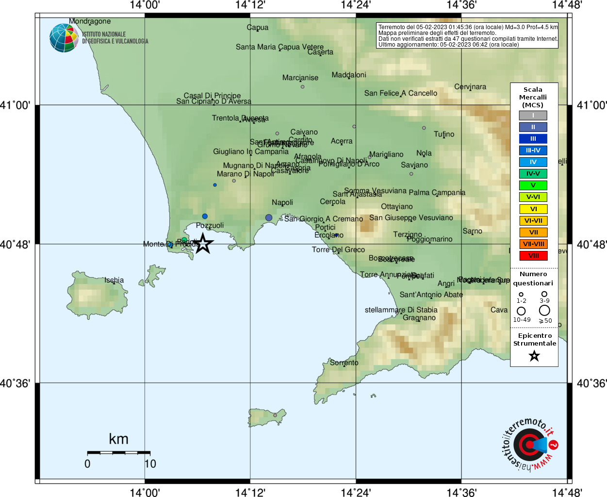 Paura A Napoli E Pozzuoli Terremoto Scuote I Campi Flegrei Dati E Mappe 5159