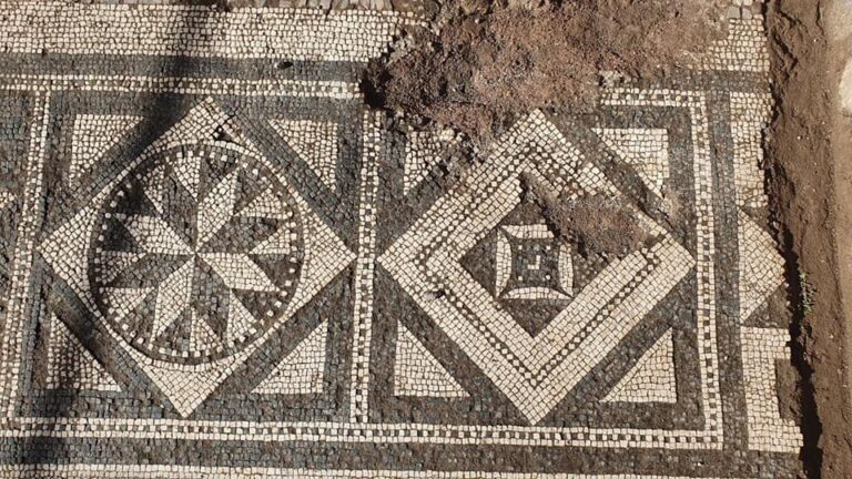 Pavimento Mosaicato sotto le Terme Pompei