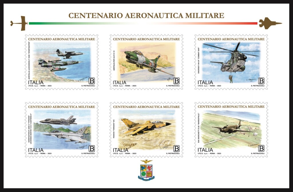 francobolli celebrativi aeronautica militare