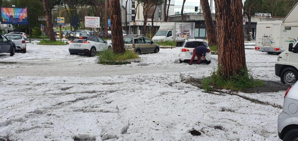 grandine roma Grandinata a Mostacciano