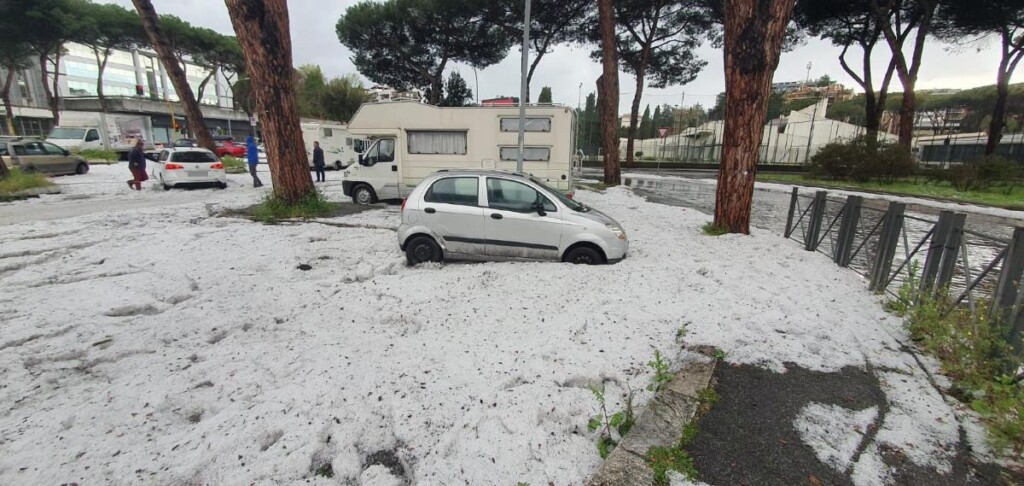 grandine roma Grandinata a Mostacciano