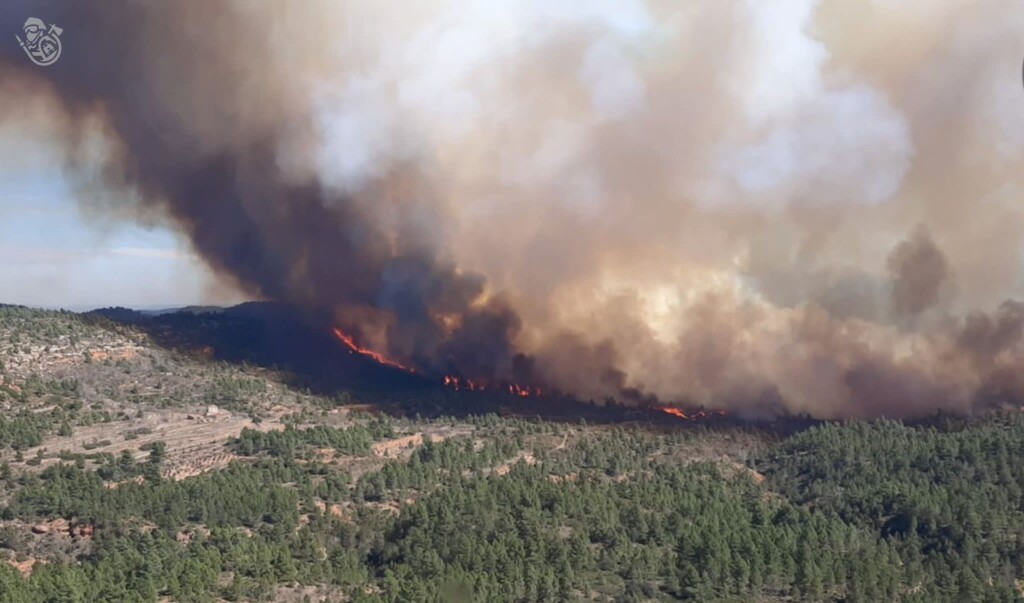 incendio Villanueva de Viver spagna