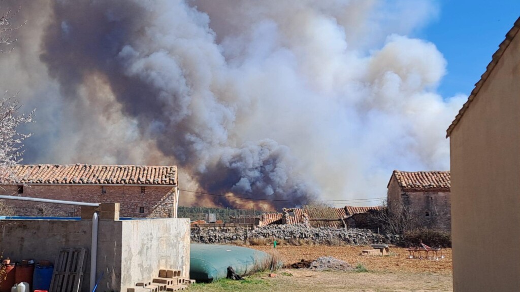 incendio Villanueva de Viver spagna