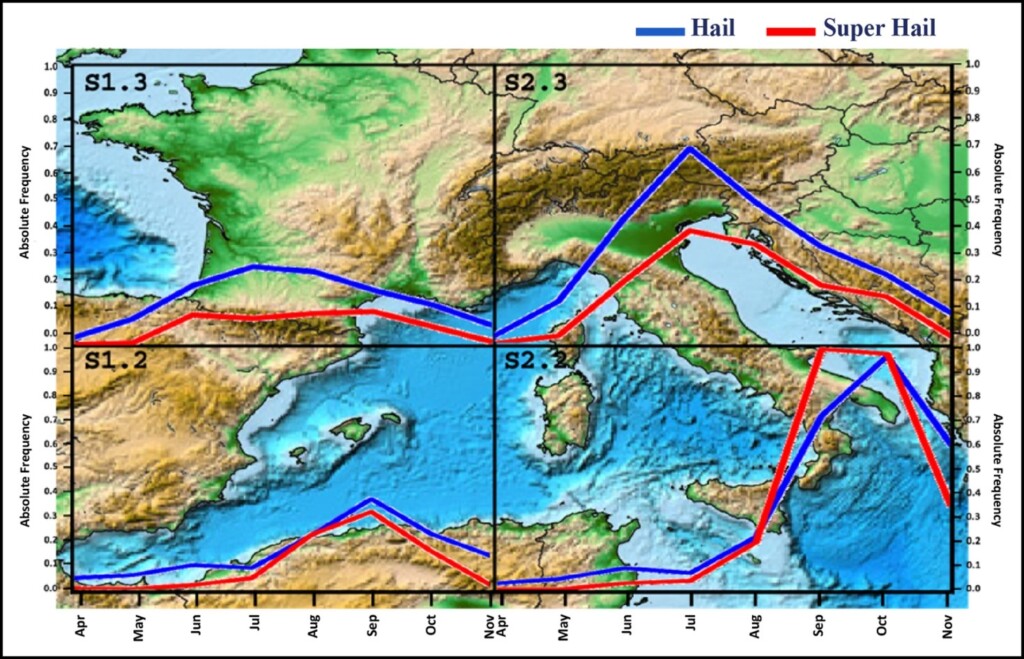 mappa globale grandine