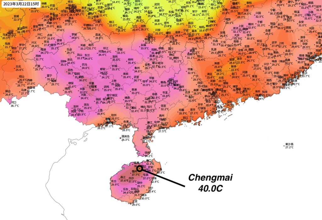 ondata caldo asia