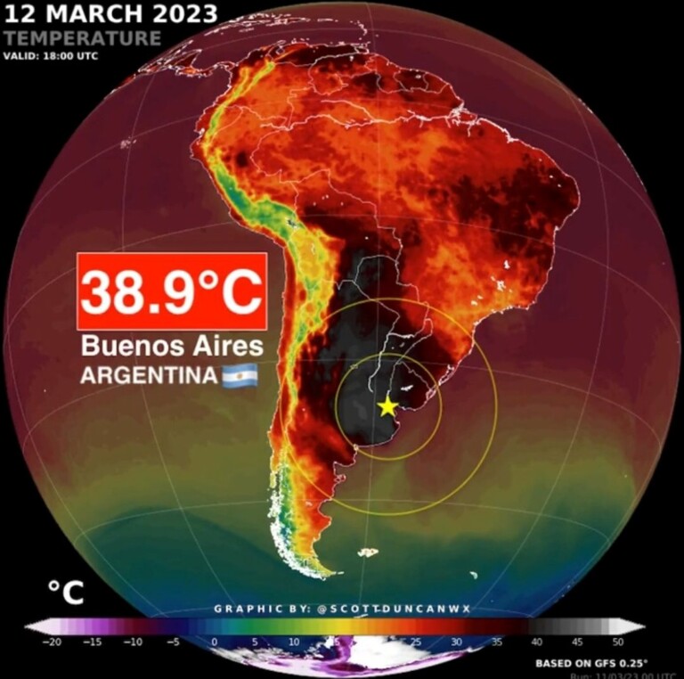 ondata caldo buenos aires argentina