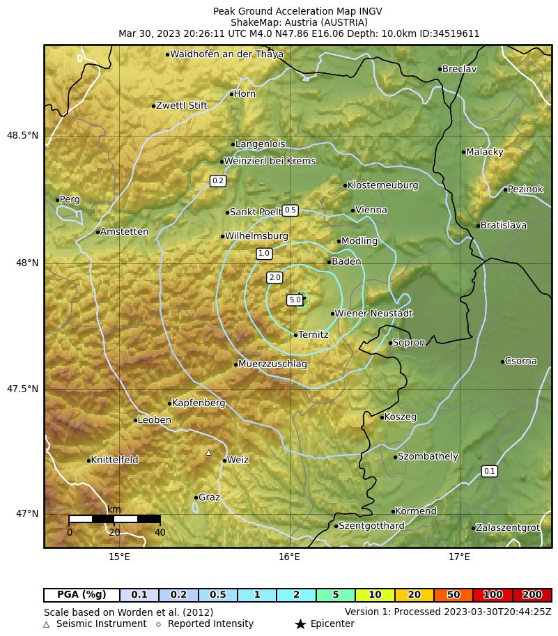 terremoto austria