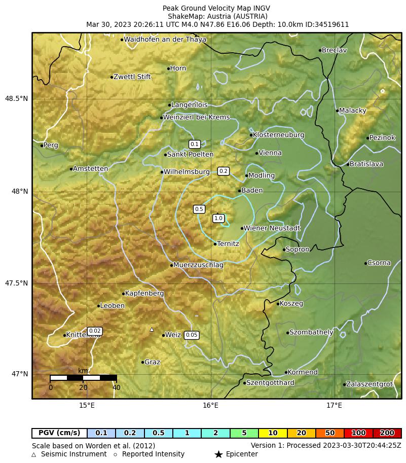 terremoto austria