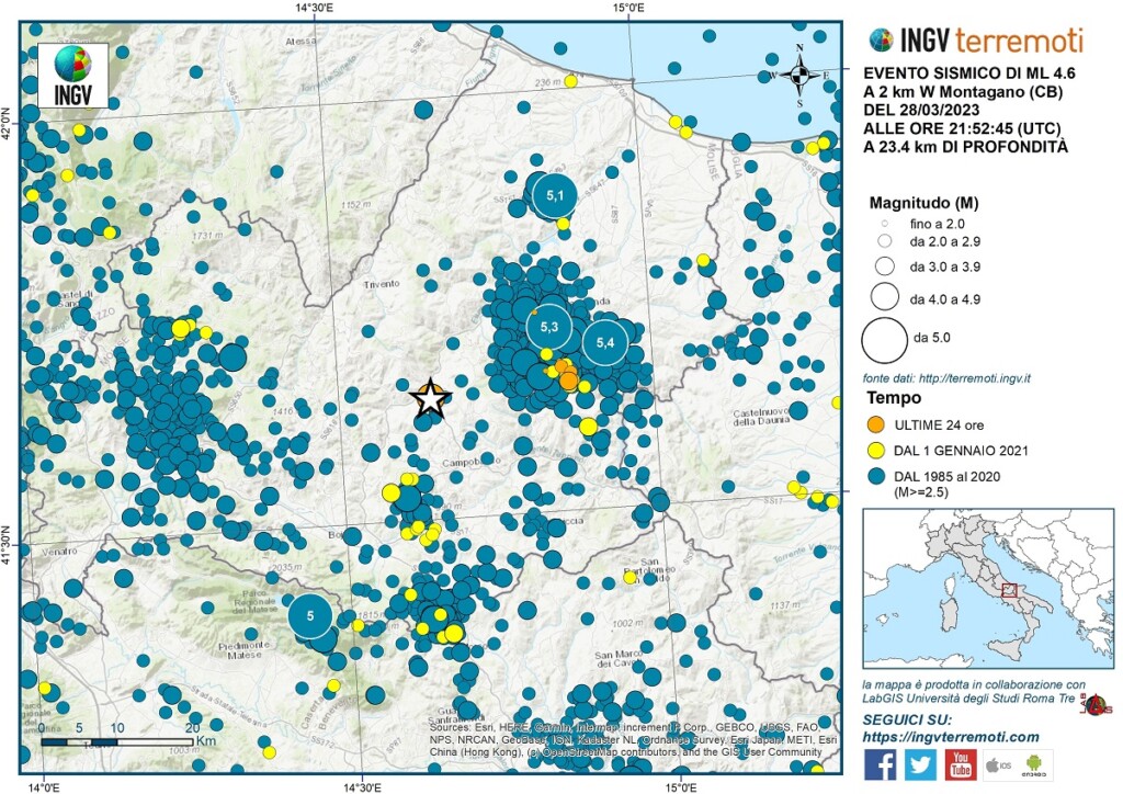 terremoto campobasso molise