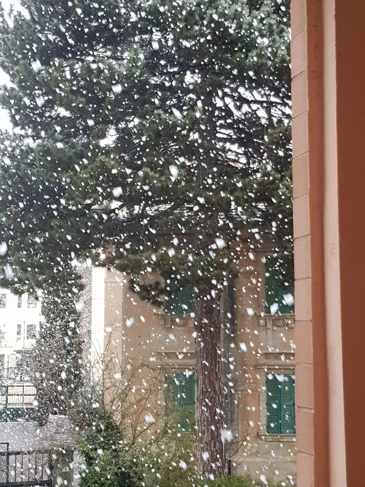 nevicata ad Avezzano (L'Aquila)