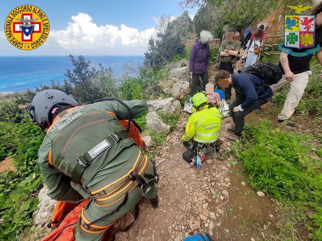 Intervento Soccorso Alpino nella Riserva dello Zingaro