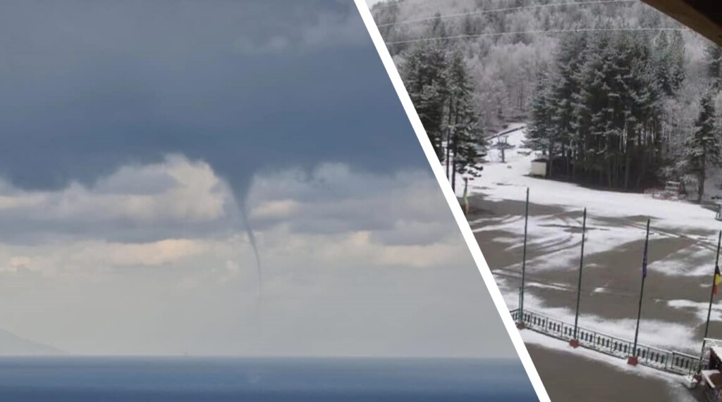 maltempo neve calabria tromba marina