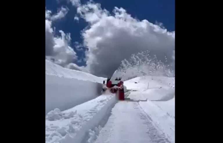 neve campo imperatore giro d'italia