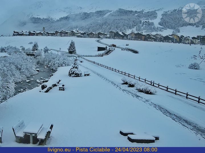 neve livigno 24 aprile 2023