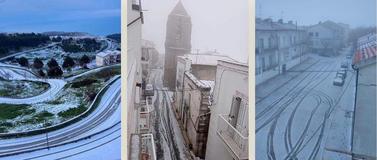 A Pasquetta torna la neve in Puglia risveglio magico a Monte Sant