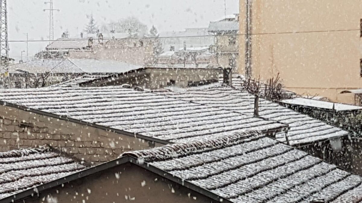 Nevicata ad Avezzano (L'Aquila)