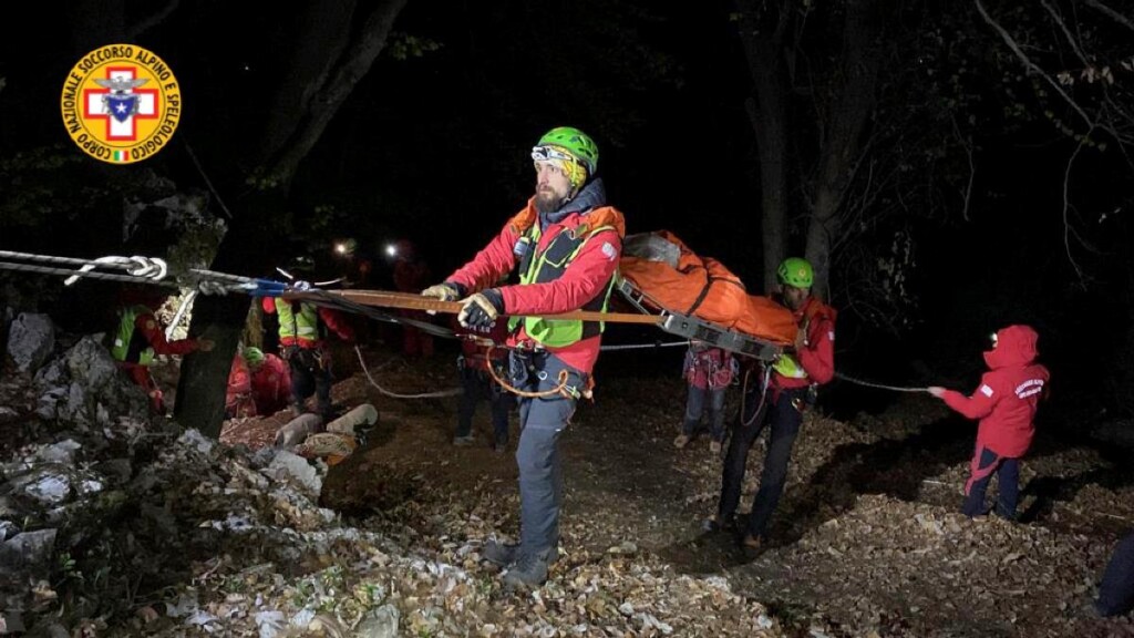 speleologa bloccata soccorso alpino