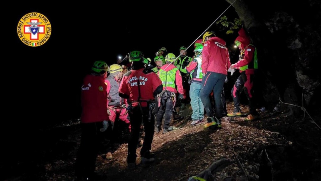 speleologa bloccata soccorso alpino