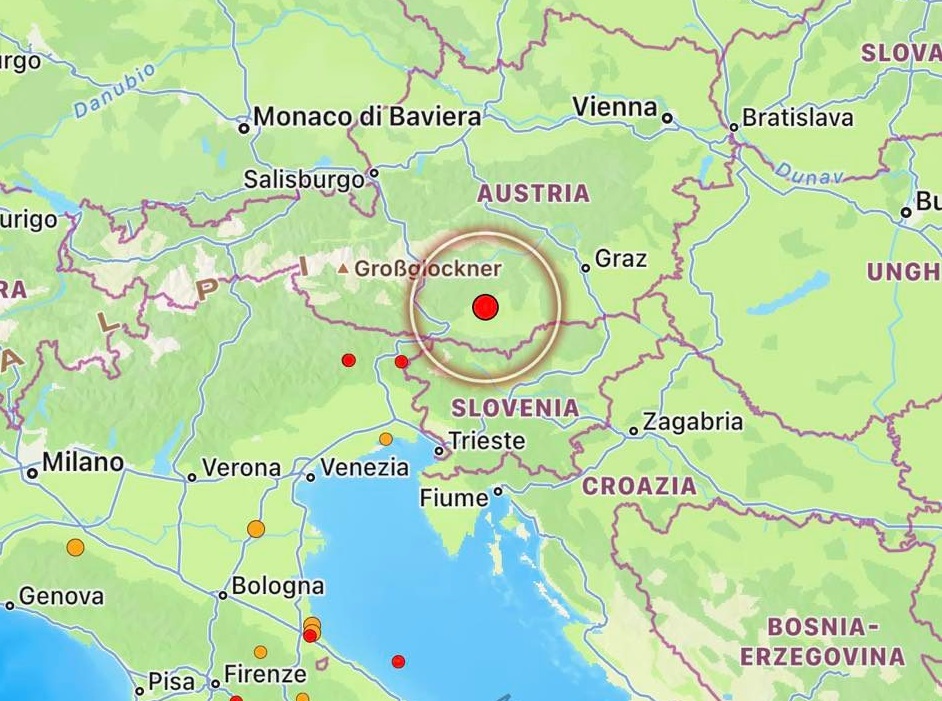 terremoto austria