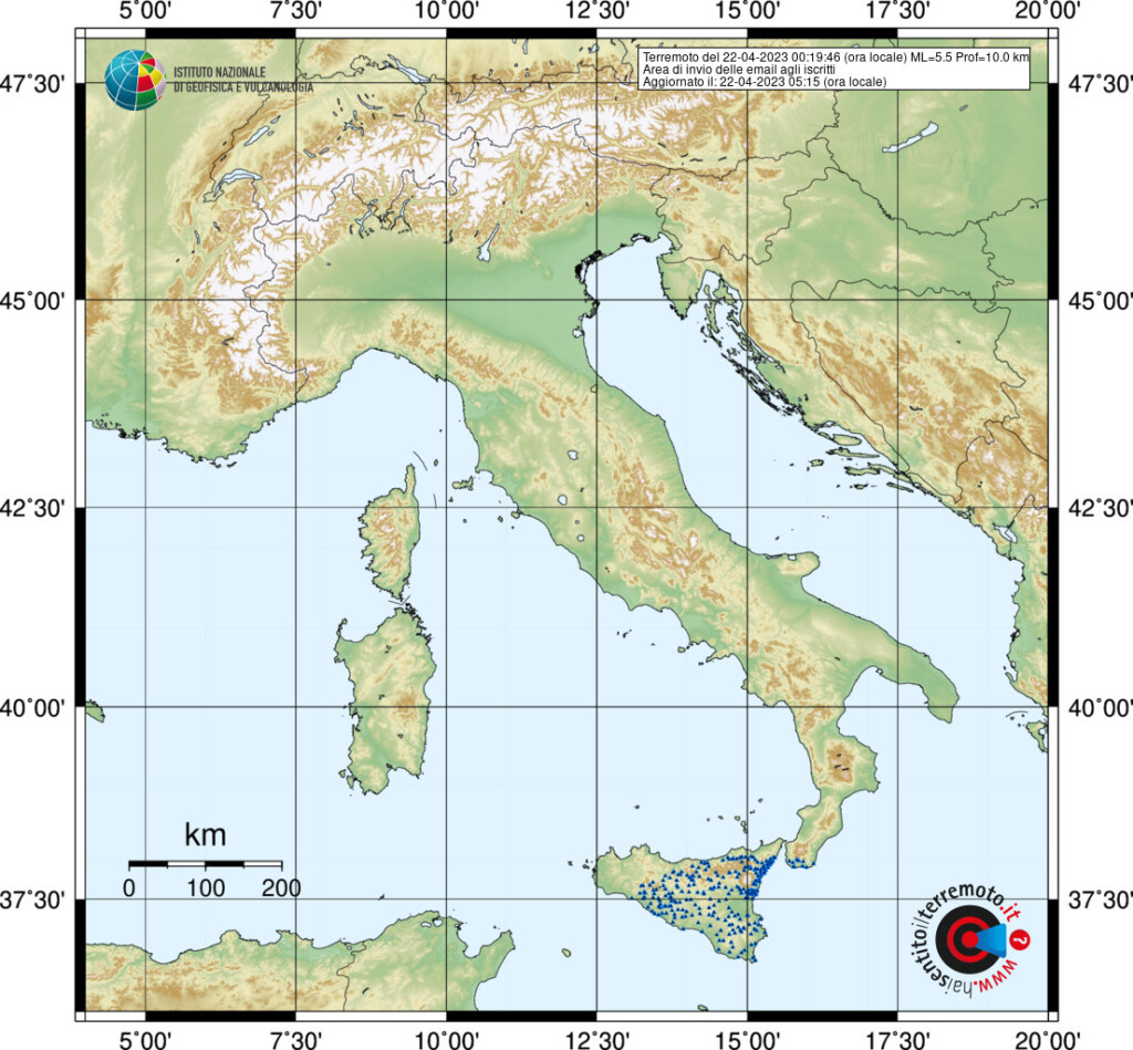 terremoto oggi sicilia malta