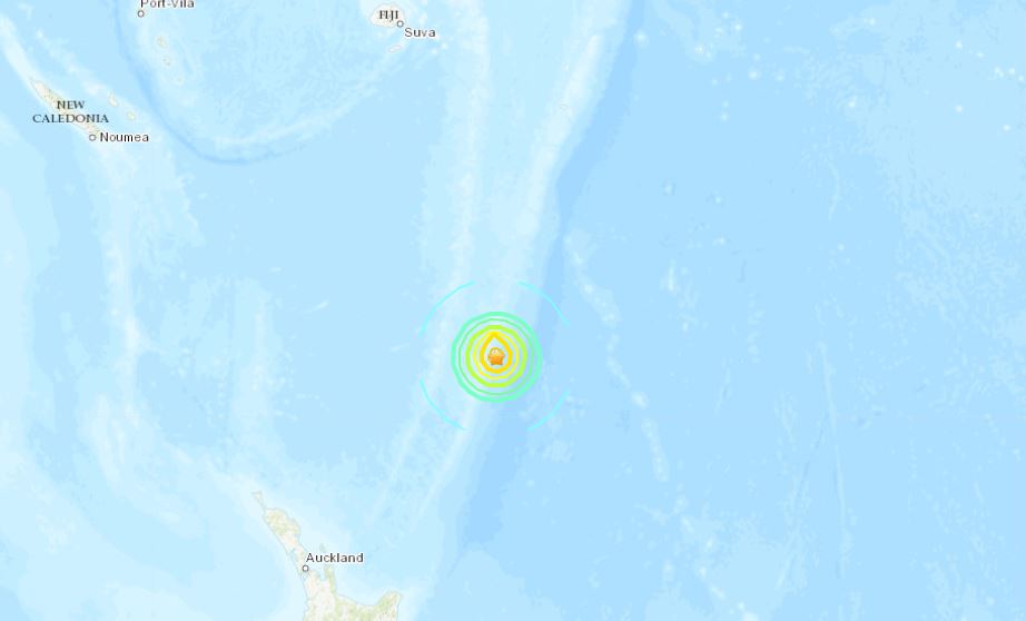 terremoto pacifico nuova zelanda kermadec