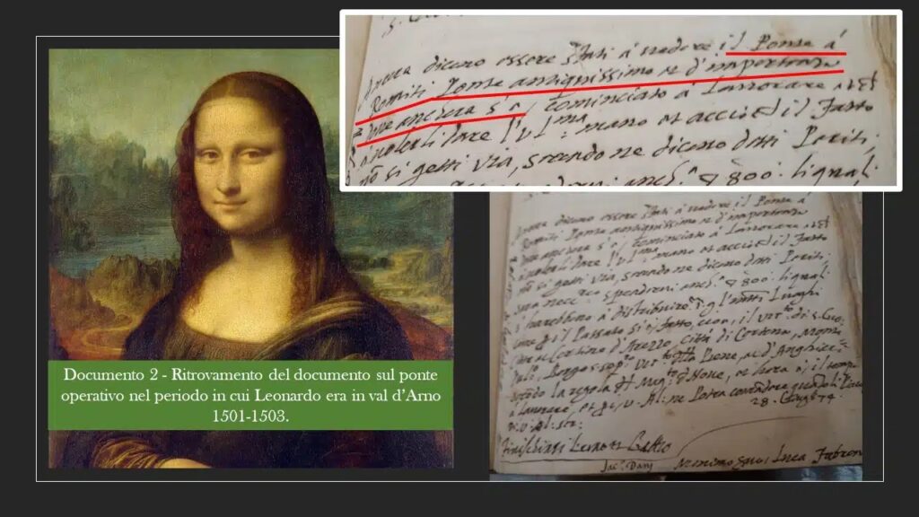 La Gioconda e il ponte Romito di Laterina