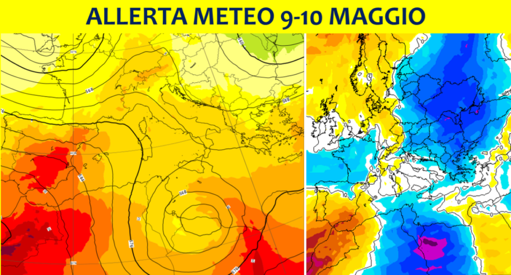 allerta meteo 9 10 maggio