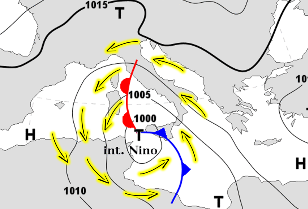 allerta meteo ciclone afro mediterraneo nino