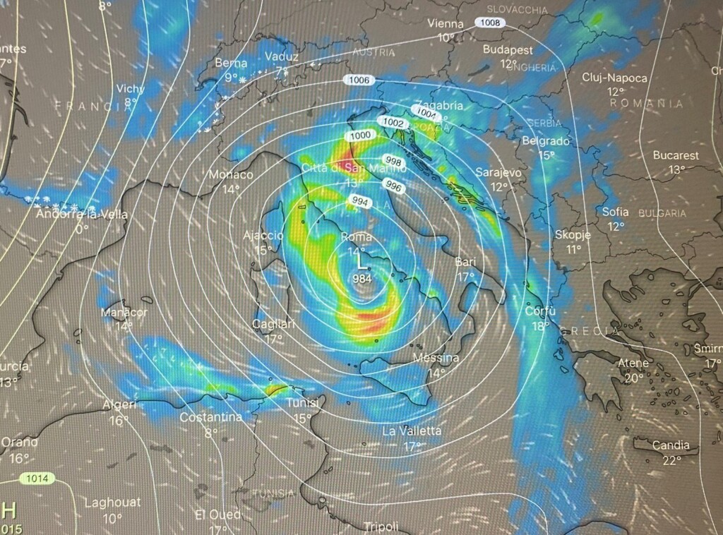 allerta meteo ciclone italia