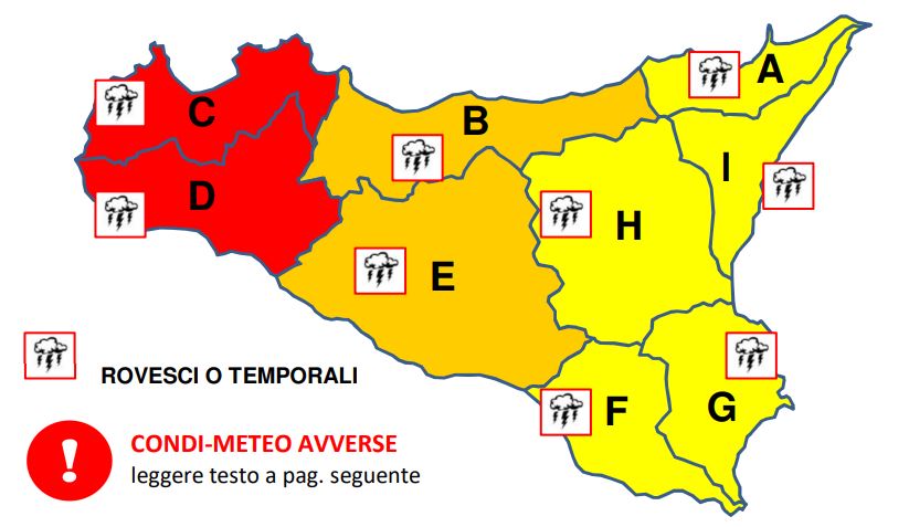 allerta meteo sicilia 15 maggio