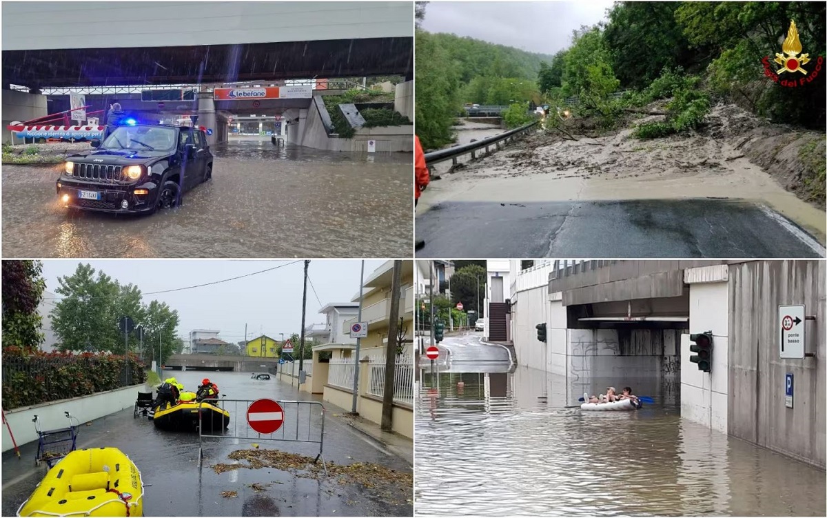 maltempo e la probabilità di frane