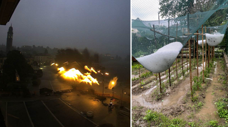 maltempo piemonte grandine temporali