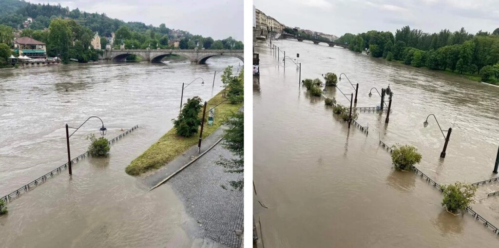 murazzi torino piena fiume po