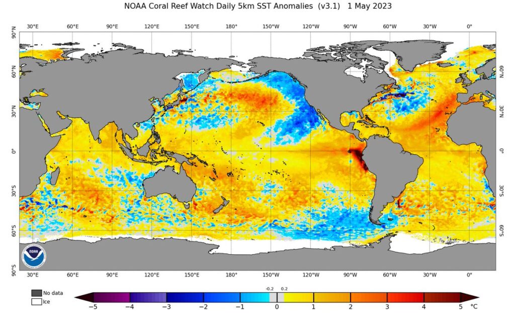 riscaldamento degli oceani