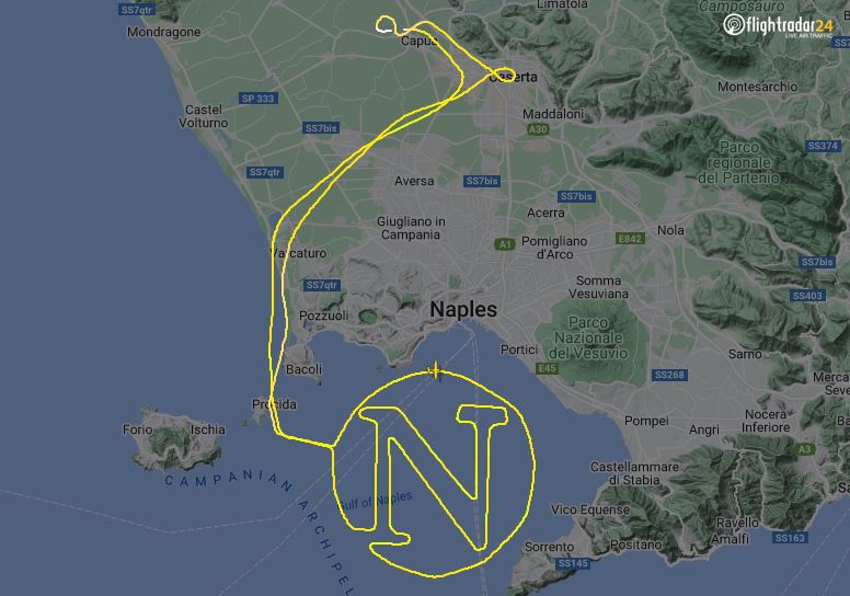 scudetto napoli logo aereo