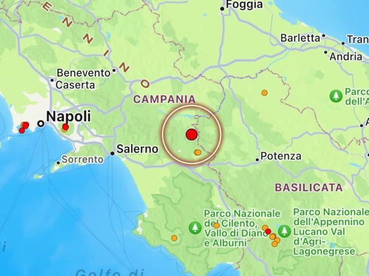 terremoto laviano campania