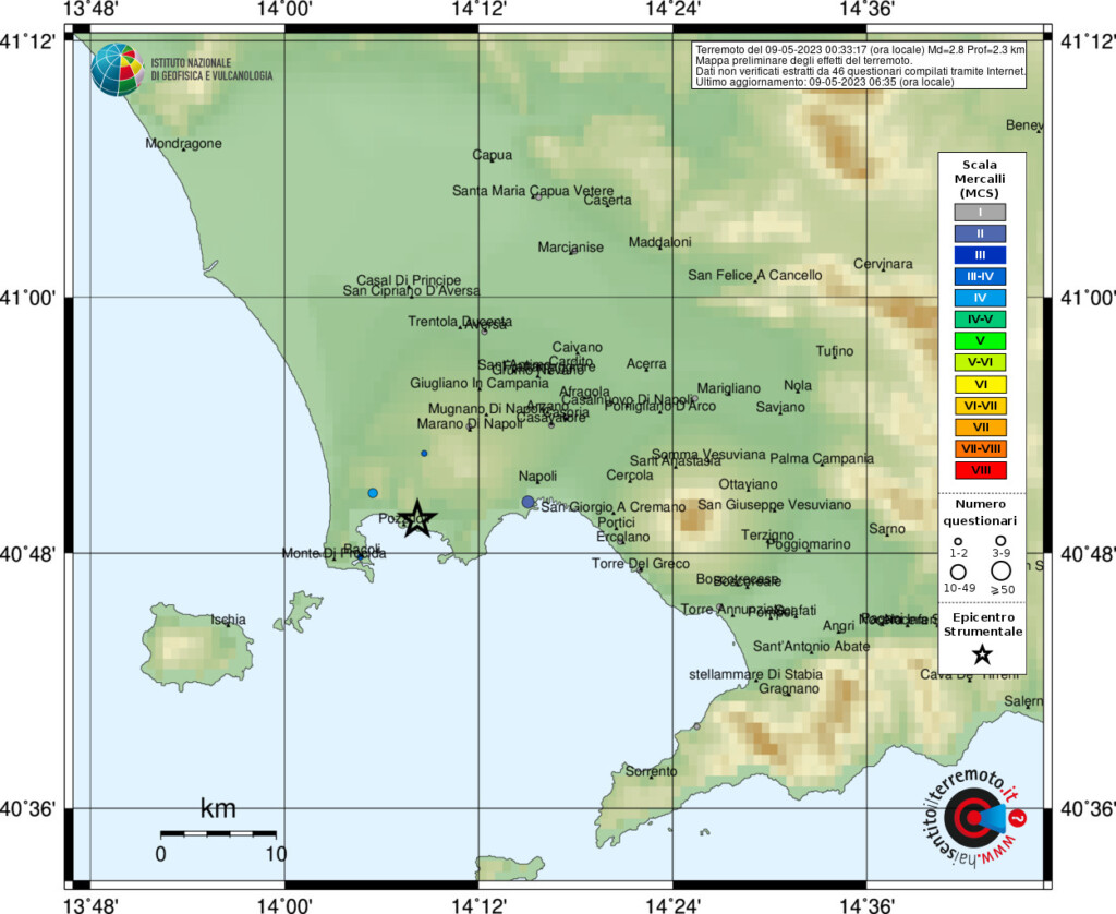 terremoto pozzuoli 9 maggio