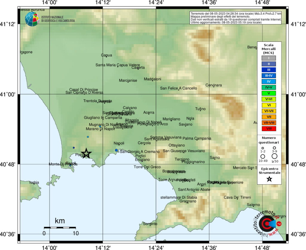 terremoto pozzuoli napoli 8 maggio 2023