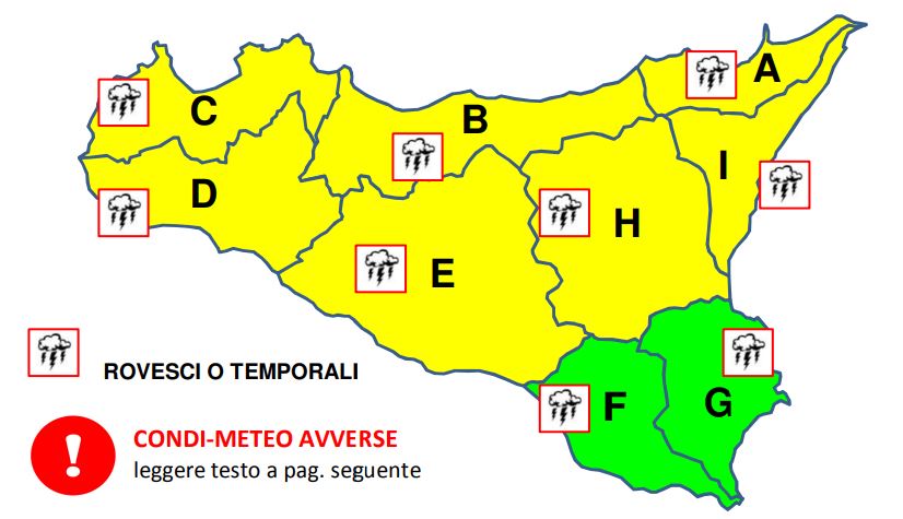 allerta meteo sicilia 14 giugno