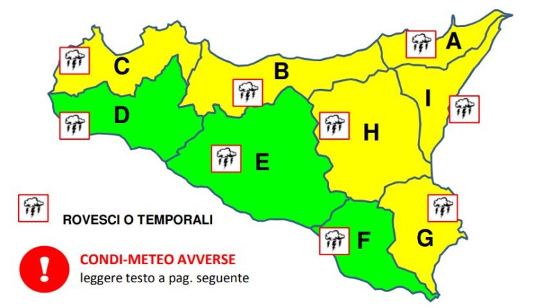 allerta meteo sicilia 15 giugno